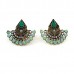 Green Stud Earrings